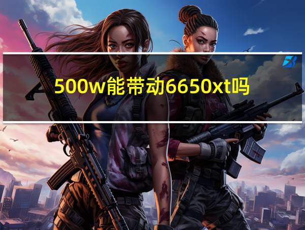 500w能带动6650xt吗的相关图片