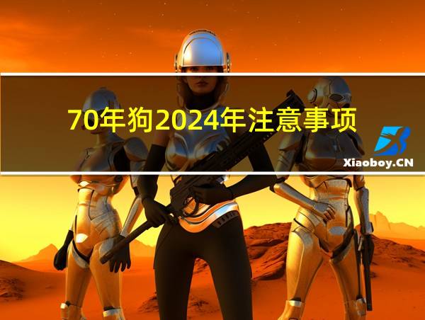 70年狗2024年注意事项的相关图片