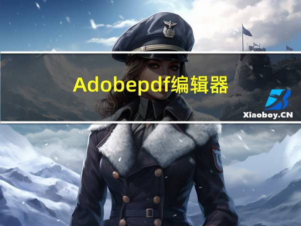 Adobepdf编辑器的相关图片