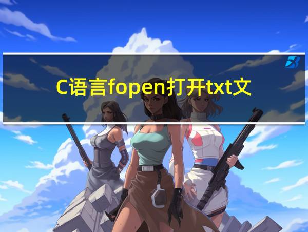 C语言fopen打开txt文件的相关图片