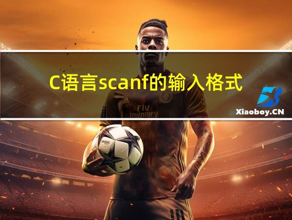 C语言scanf的输入格式的相关图片