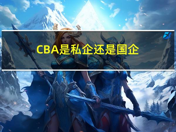 CBA是私企还是国企的相关图片