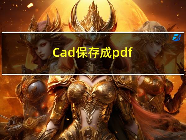 Cad保存成pdf的相关图片