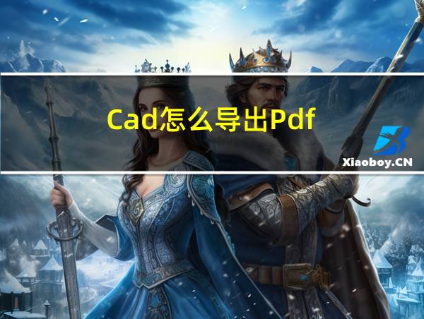 Cad怎么导出Pdf的相关图片