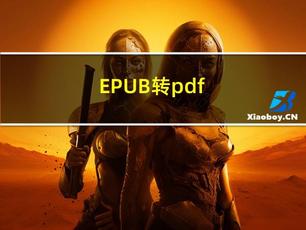 EPUB转pdf的相关图片