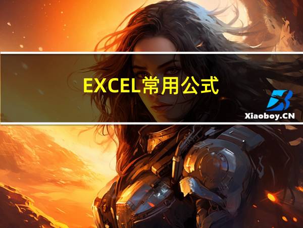 EXCEL常用公式的相关图片