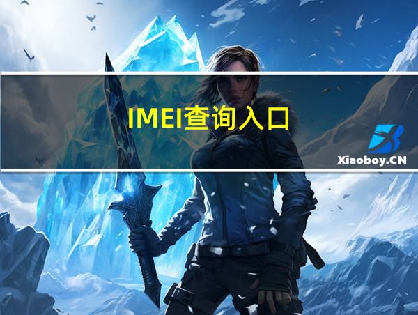 IMEI查询入口的相关图片