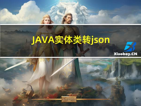 JAVA实体类转json的相关图片