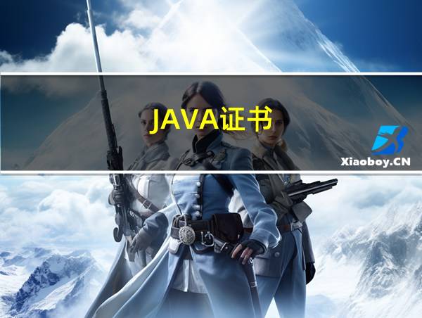 JAVA证书的相关图片