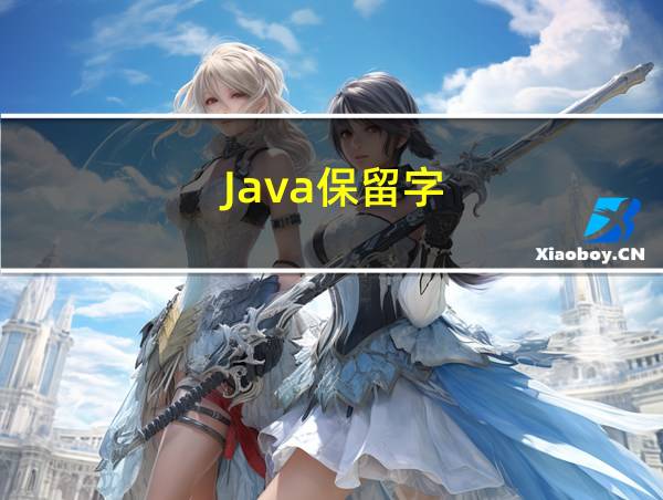 Java保留字的相关图片