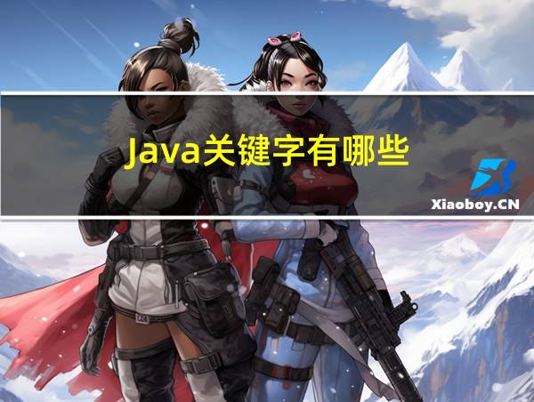 Java关键字有哪些的相关图片