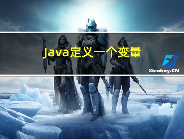 Java定义一个变量的相关图片