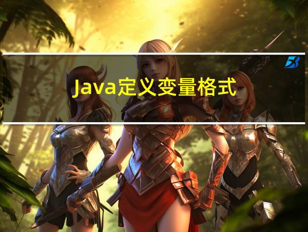 Java定义变量格式的相关图片