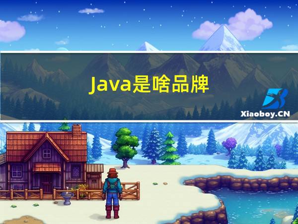 Java是啥品牌的相关图片