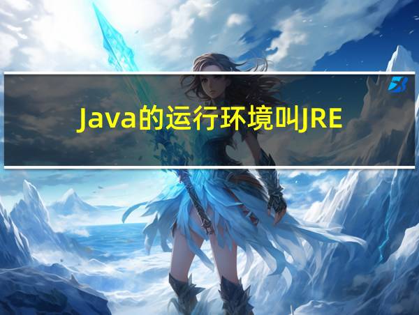 Java的运行环境叫JRE的相关图片