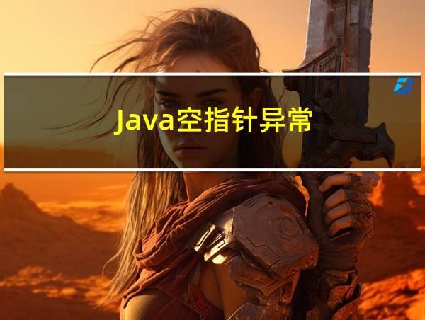 Java空指针异常的相关图片