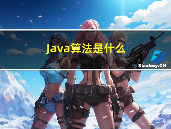 Java算法是什么的相关图片