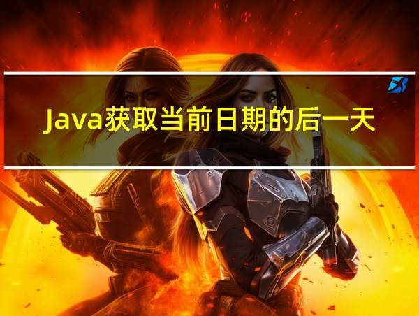 Java获取当前日期的后一天的相关图片