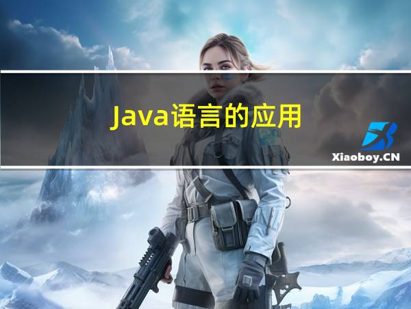 Java语言的应用的相关图片