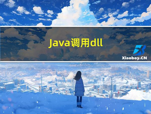 Java调用dll的相关图片