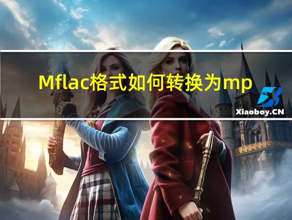 Mflac格式如何转换为mp3的相关图片