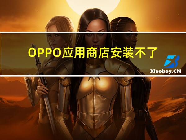 OPPO应用商店安装不了的相关图片