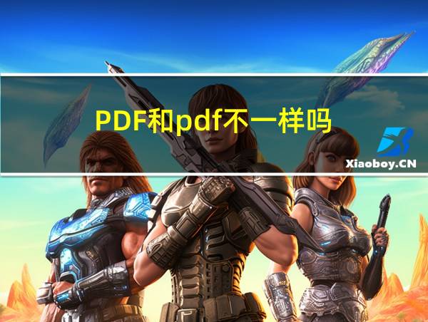 PDF和pdf不一样吗的相关图片