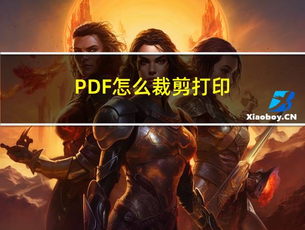 PDF怎么裁剪打印的相关图片