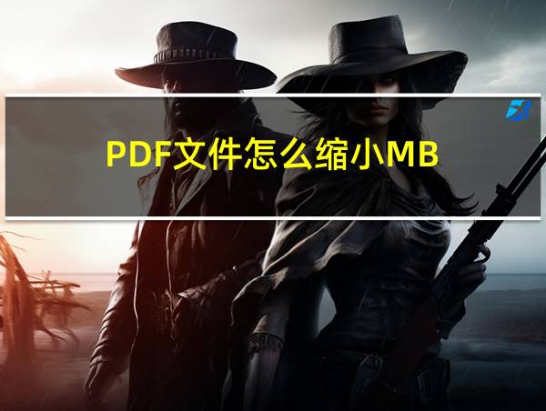 PDF文件怎么缩小MB的相关图片