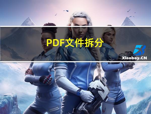 PDF文件拆分的相关图片