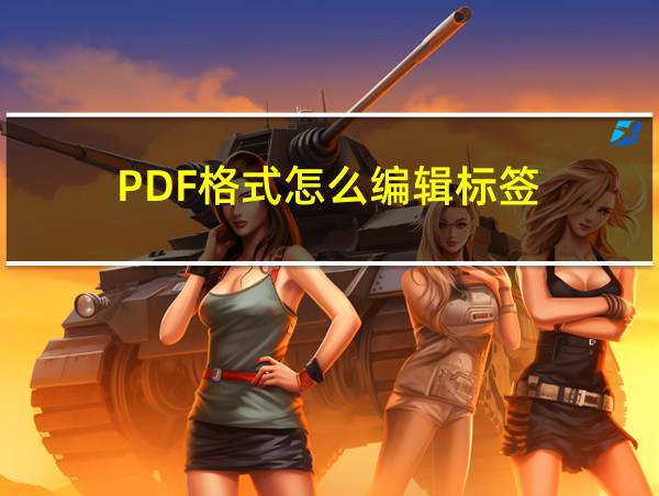 PDF格式怎么编辑标签的相关图片