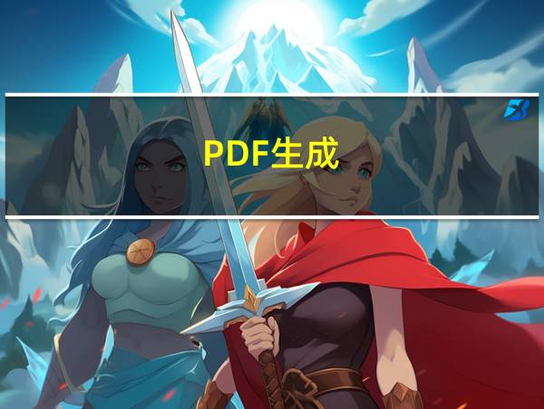 PDF生成的相关图片