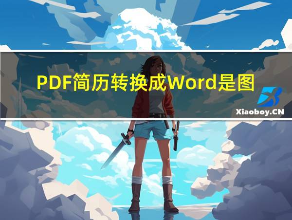 PDF简历转换成Word是图片怎么办的相关图片