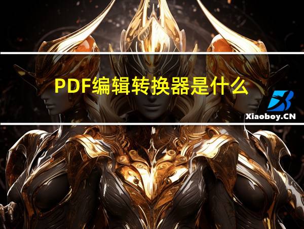 PDF编辑转换器是什么的相关图片