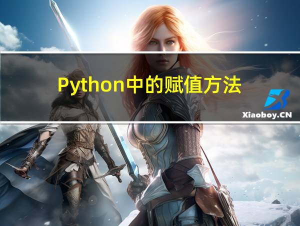 Python中的赋值方法的相关图片