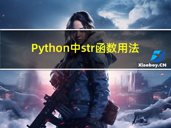 Python中str函数用法的相关图片