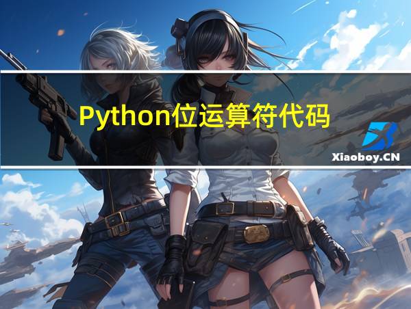 Python位运算符代码的相关图片