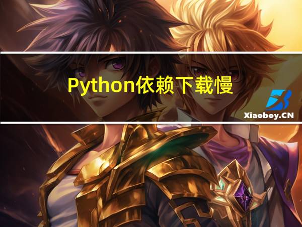 Python依赖下载慢的相关图片