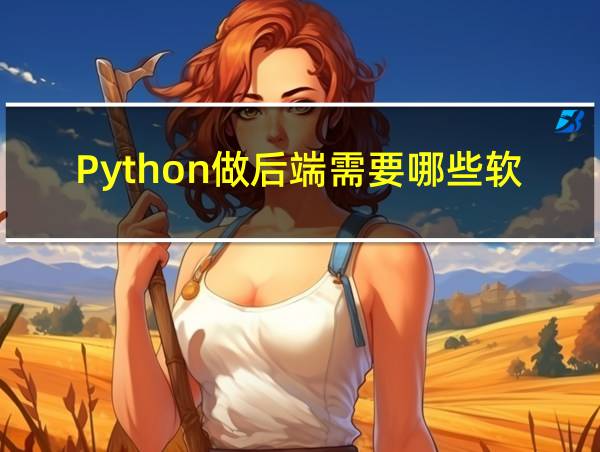 Python做后端需要哪些软件的相关图片