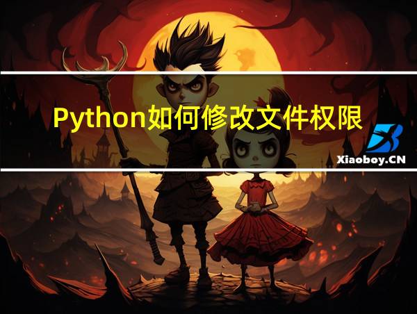 Python如何修改文件权限的相关图片