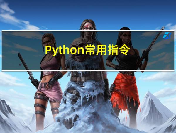 Python常用指令的相关图片