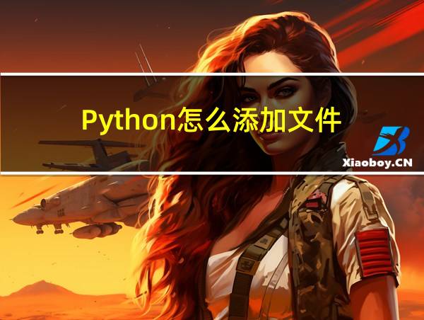 Python怎么添加文件的相关图片