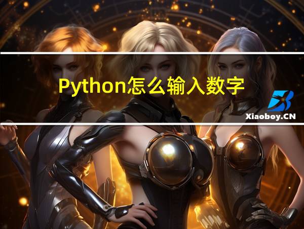 Python怎么输入数字的相关图片