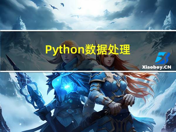 Python数据处理的相关图片