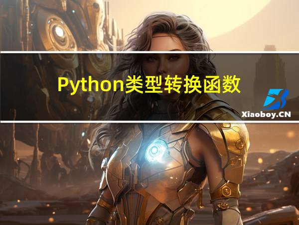 Python类型转换函数的相关图片