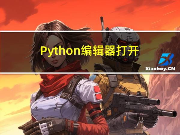 Python编辑器打开的相关图片