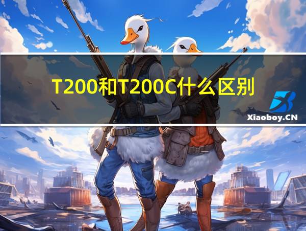 T200和T200C什么区别的相关图片