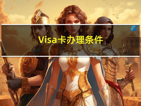 Visa卡办理条件的相关图片