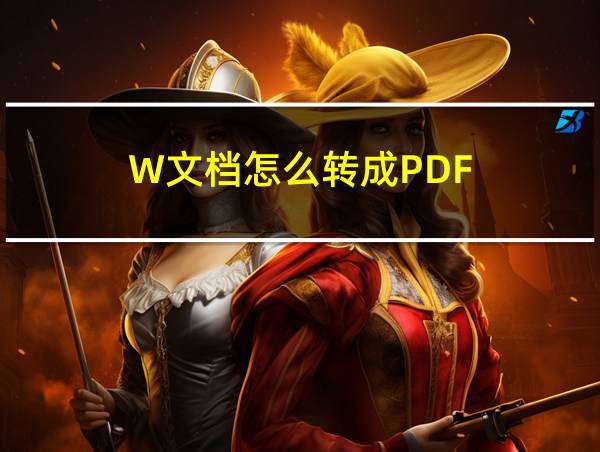 W文档怎么转成PDF的相关图片