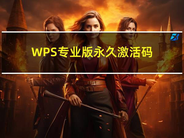 WPS专业版永久激活码的相关图片